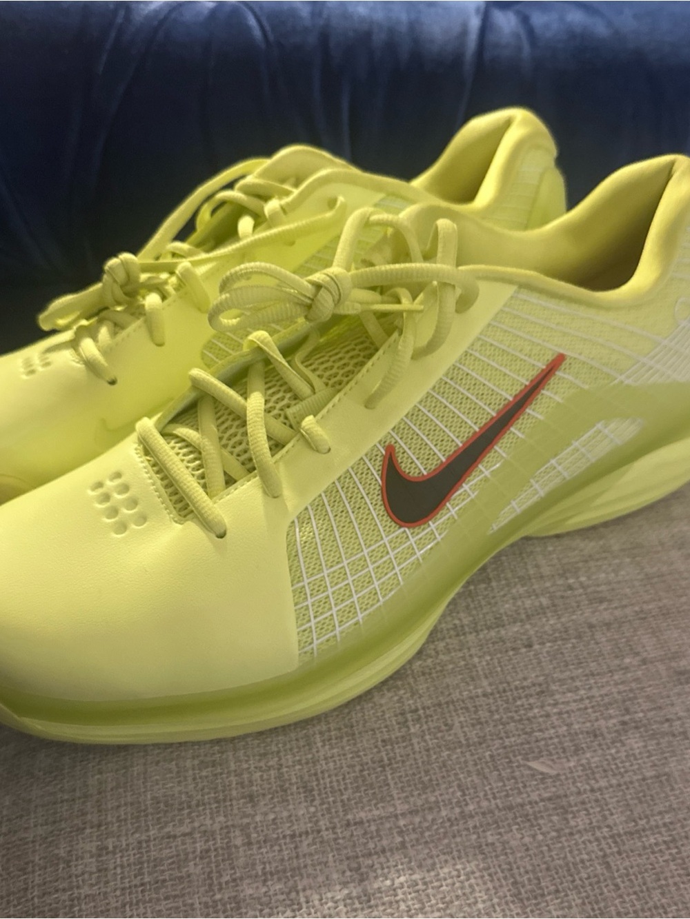 Nikecourt Neon Yellow Hypersmash Vapor 12 Tennis Shoes Sz 12